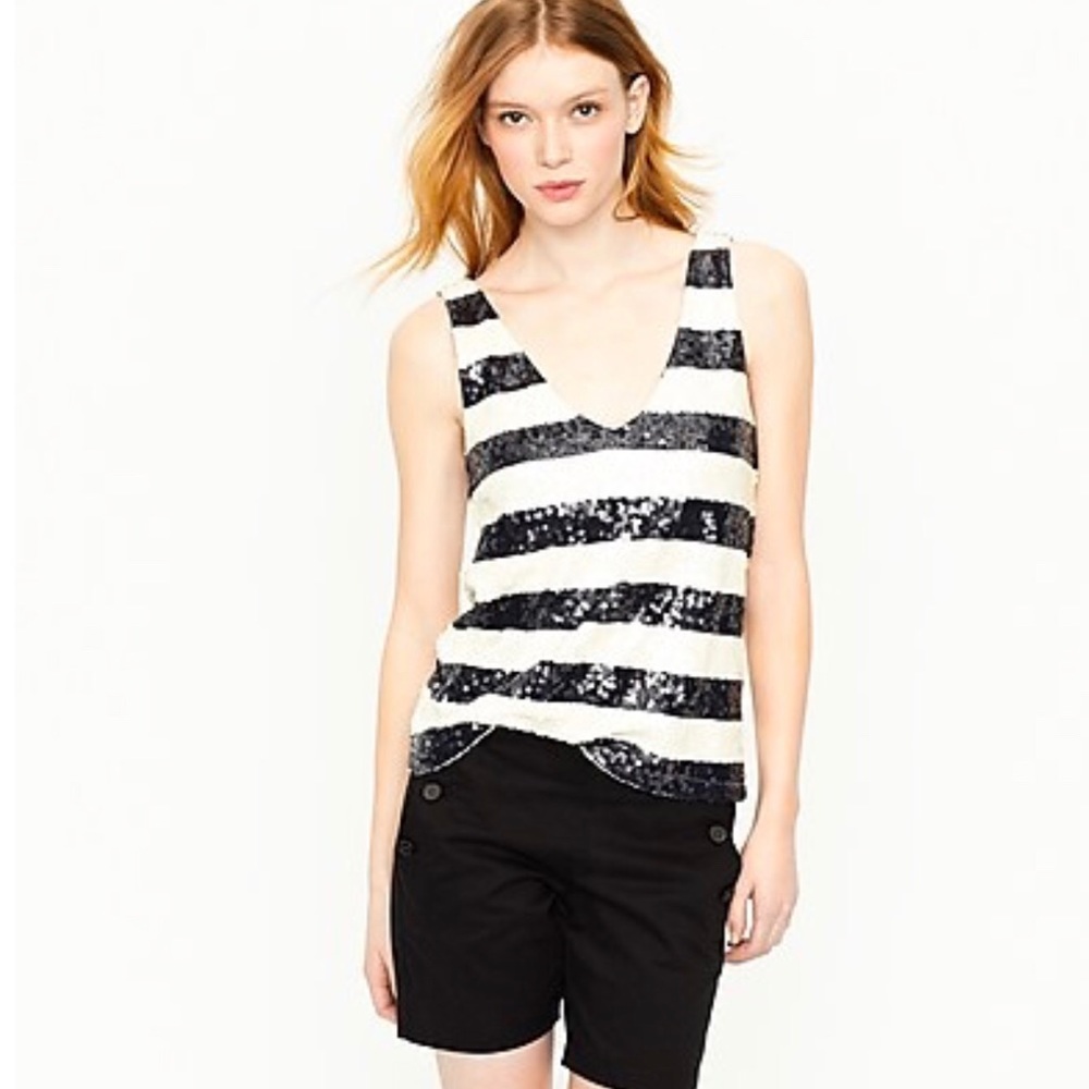 ❤️REDUCED❤️ J.Crew Sequin Stripe Tank